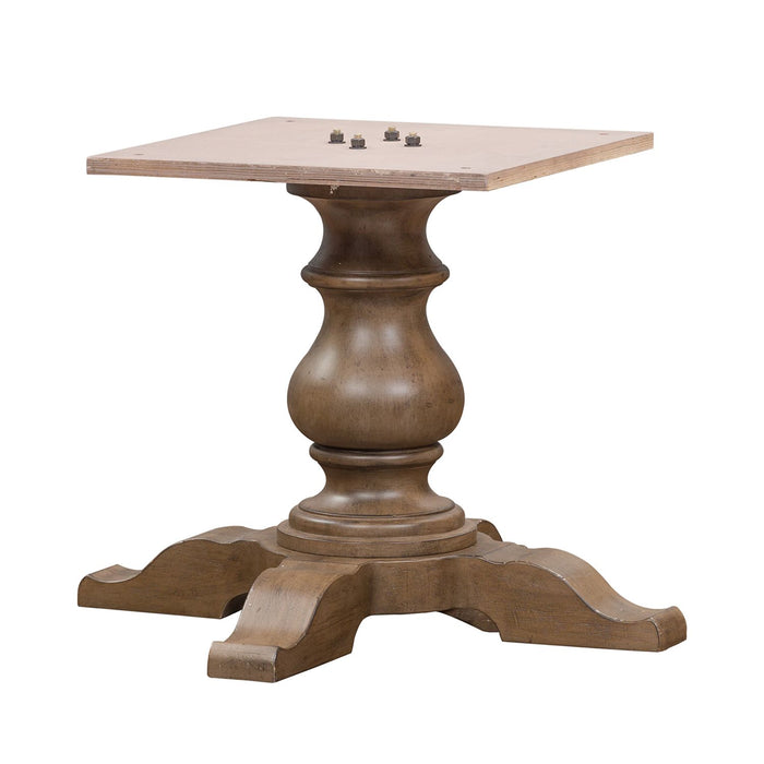 Americana Farmhouse 5 Piece Pedestal Table Set