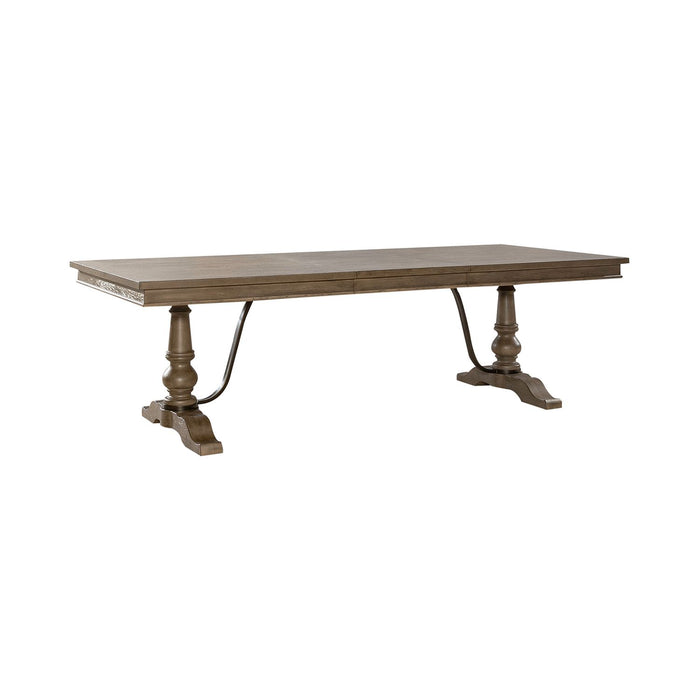 Americana Farmhouse Optional 6 Piece Trestle Table Set