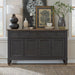 Liberty Furniture Americana Farmhouse Hall Buffet in Dusty Taupe & Black image