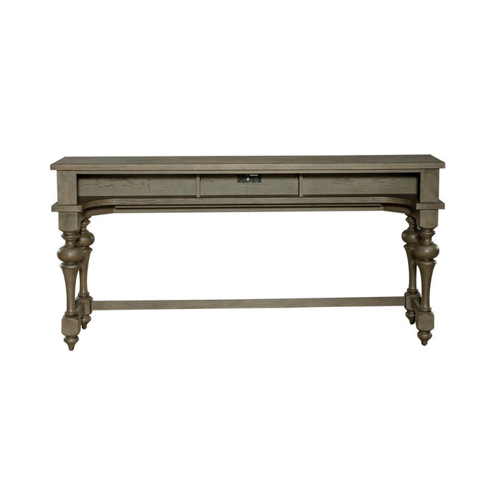 Americana Farmhouse Console Bar Table in Dusty Taupe