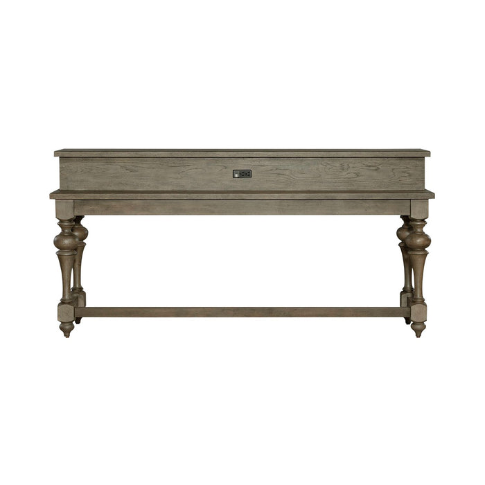 Americana Farmhouse Console Bar Table in Dusty Taupe