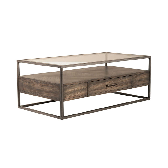 Jamestown Rectangular Cocktail Table in Brown image