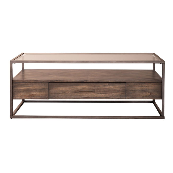 Jamestown Rectangular Cocktail Table in Brown