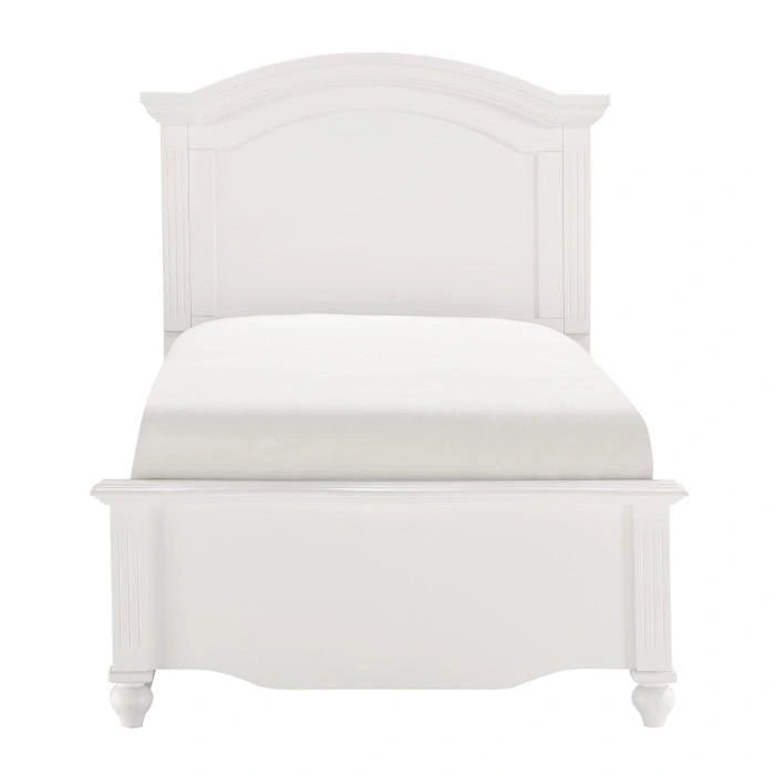 Meghan Twin Panel Bed in White 2058WHT-1*