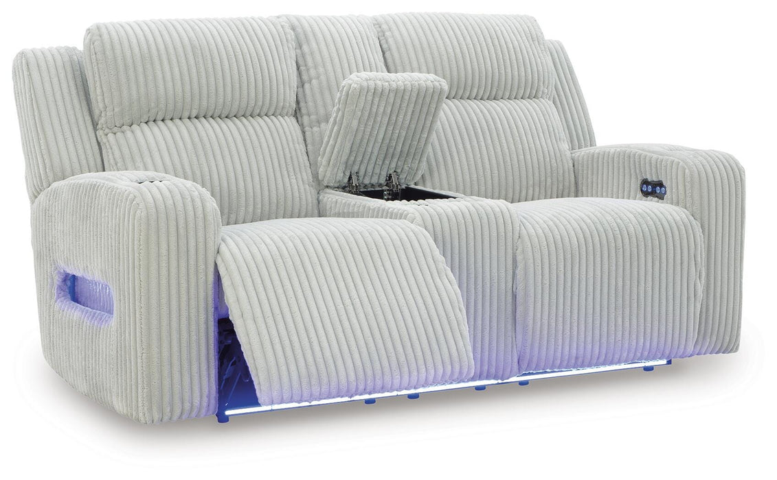 Forest Lake Power Reclining Loveseat with Console