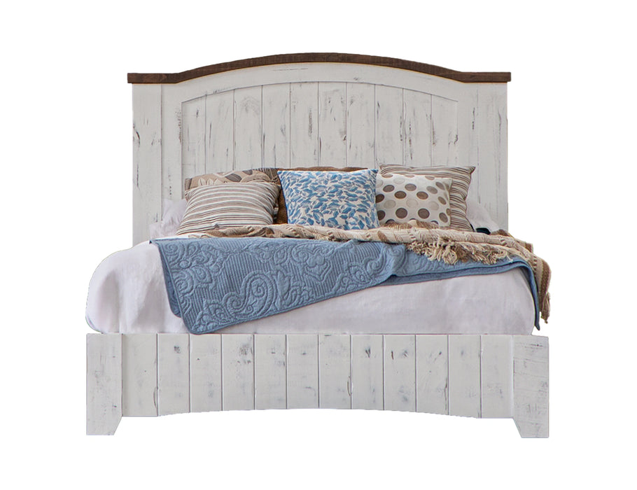 Pueblo White Queen Bed