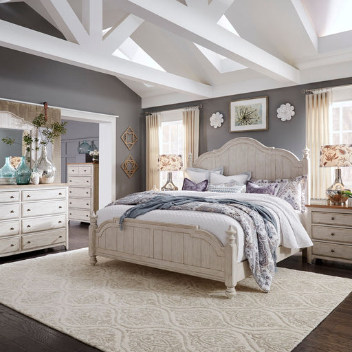Farmhouse Reimagined Queen Poster Bed, Dresser & Mirror, Chest, Night Stand image