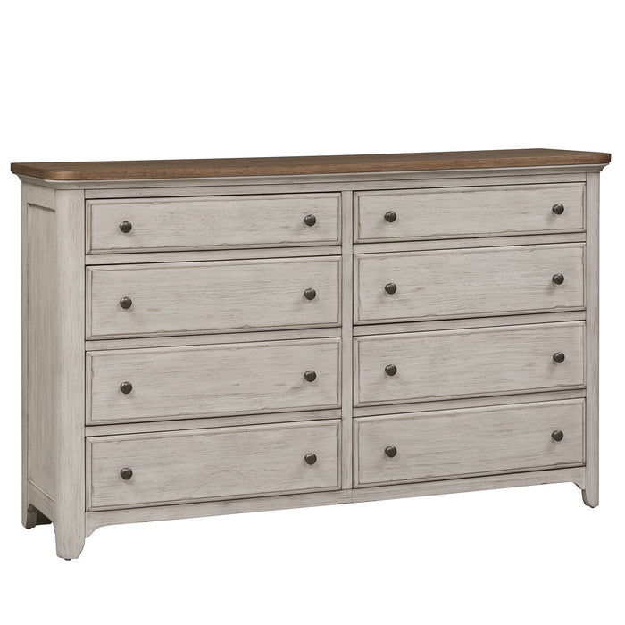 Farmhouse Reimagined Drawer Dresser in Antique White
