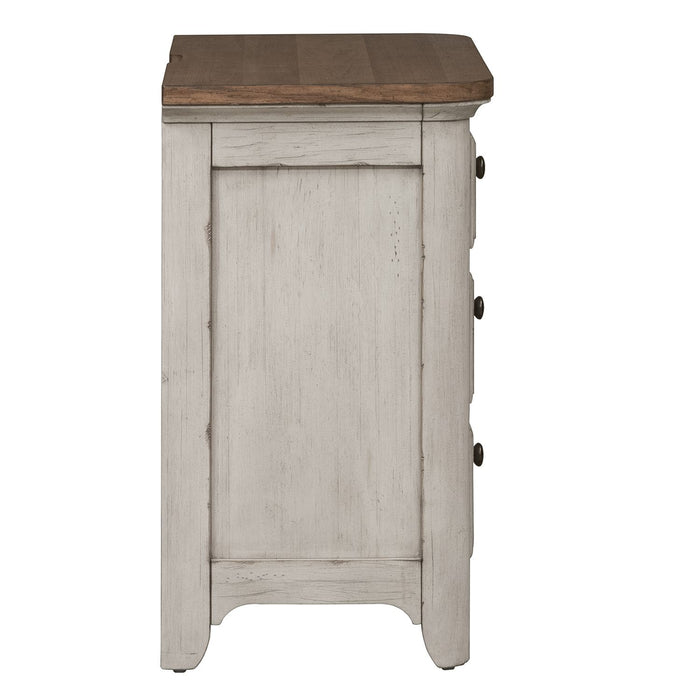 Farmhouse Reimagined Drawer Nightstand in Antique White image