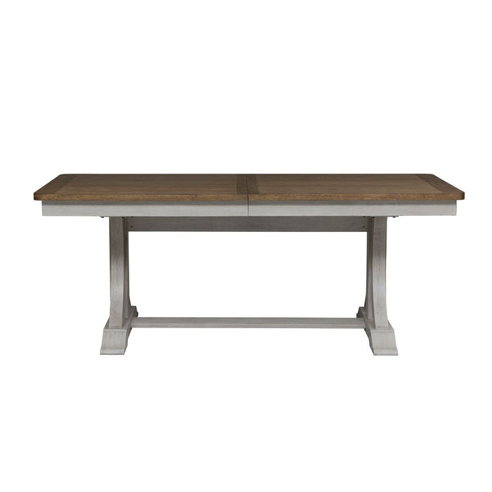 Farmhouse Reimagined Opt 5 Piece Trestle Table Set