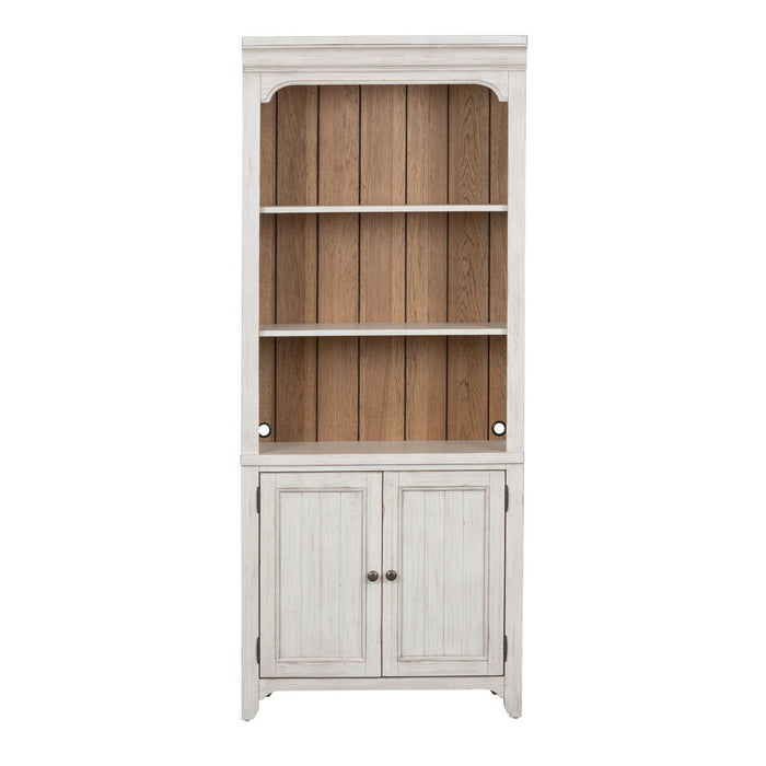 Farmhouse Reimagined Bookcase in Antique White
