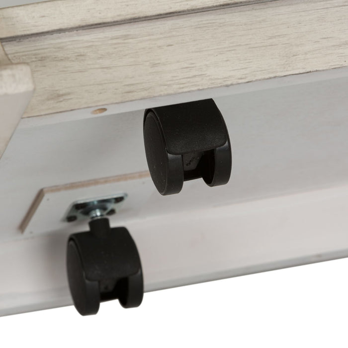 Farmhouse Reimagined Rectangular Cocktail Table in Antique White