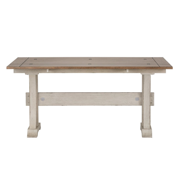 Farmhouse Reimagined Flip Lid Sofa Table in Antique White image