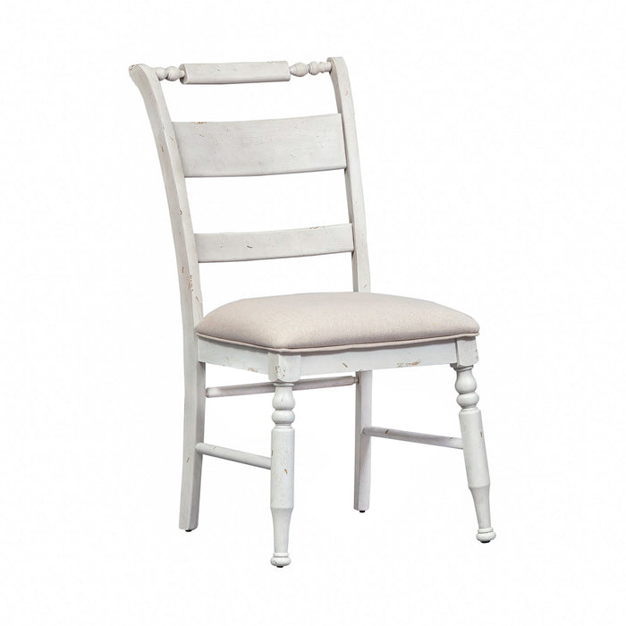 Whitney Slat Back Side Chair (Set of 2) in Weathered Gray