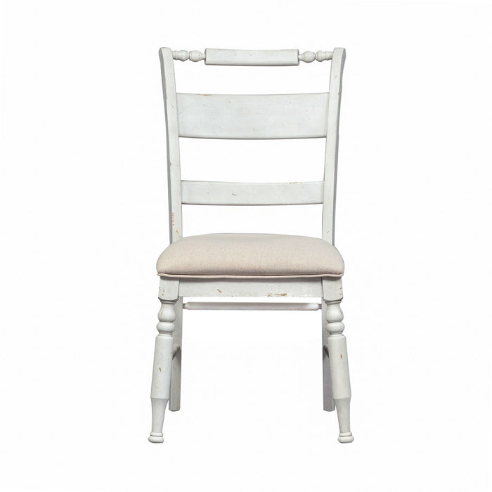 Whitney Slat Back Side Chair (Set of 2) in Weathered Gray