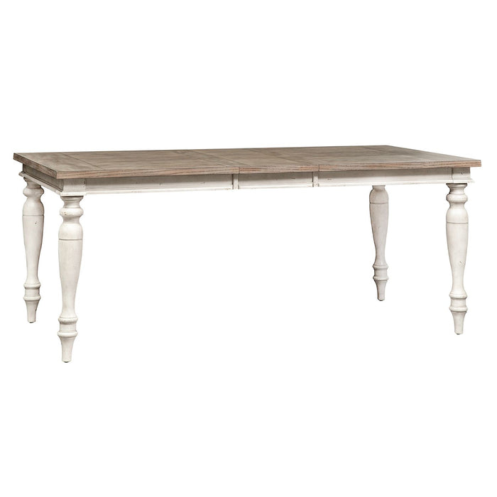 Whitney Rectangular Leg Table in Weathered Gray