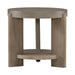 Affinity Round End Table in Dusty Taupe with Concrete Top image