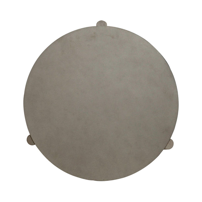Affinity Round End Table in Dusty Taupe with Concrete Top image