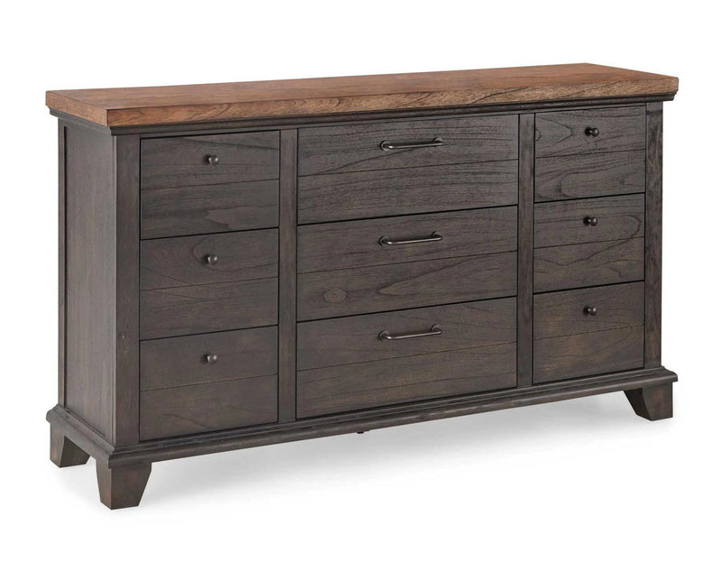 Steve Silver Bear Creek Brown 9 Drawer Dresser in Chocolate