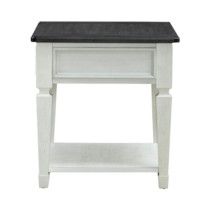 Allyson Park Drawer End Table in Wirebrushed White image