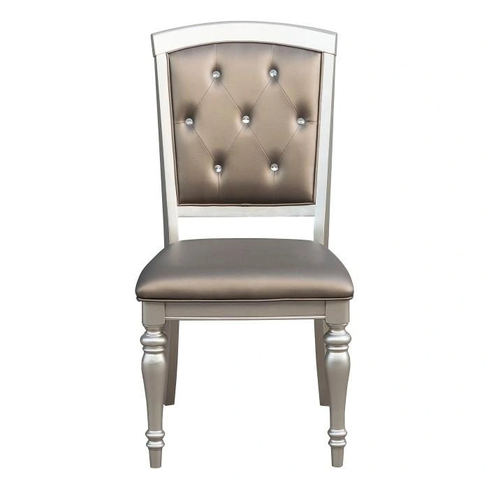 Orsina Side Chair in Silver (Set of 2)