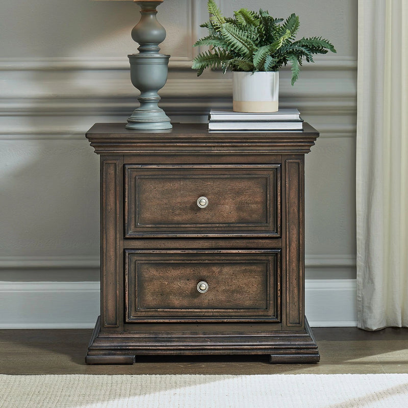 Big Valley 2 Drawer Night Stand w/ Charging Station image