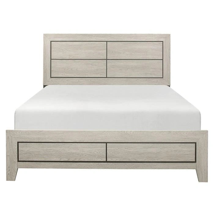 Quinby King Panel Bed in Light Brown 1525K-1EK