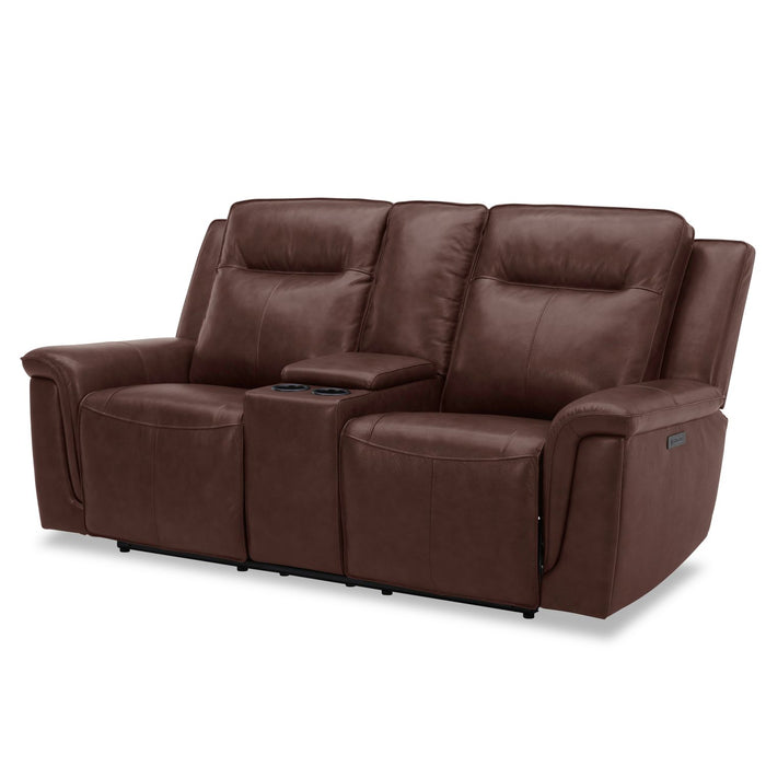 Avery Loveseat w/Console P2 - Cognac