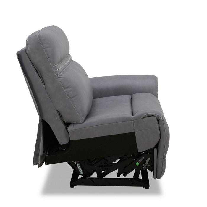 Cooper R Arm Recliner P3 & ZG - Blue Gray