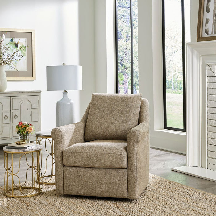Liberty Furniture Landcaster Upholstered Accent Chair in Cocoa