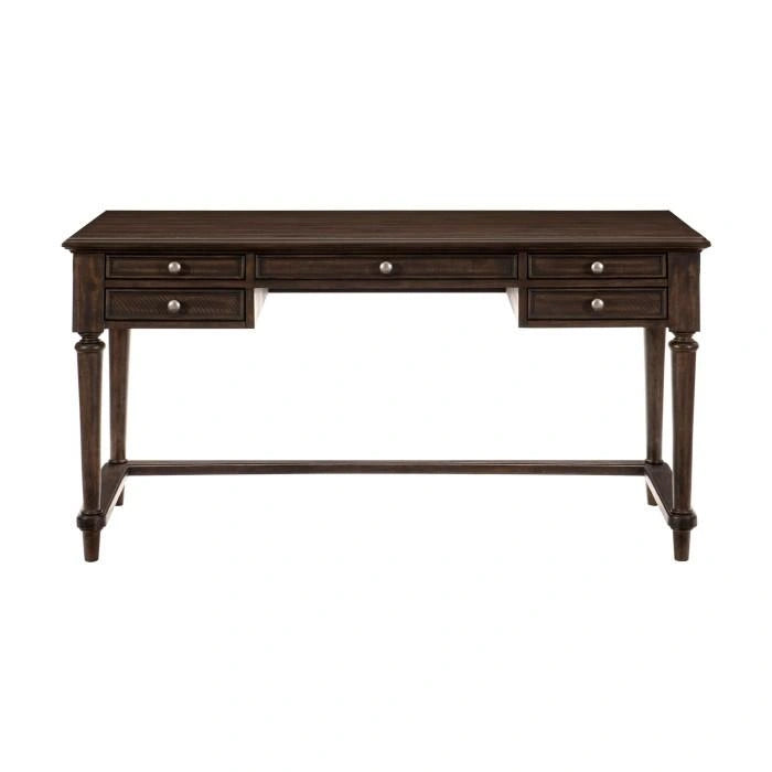 Cardano Writing Desk w/ 3 Working Drawers in Charcoal 1689-16