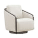Nora Uph Swivel Accent Chair - Dark Brown image