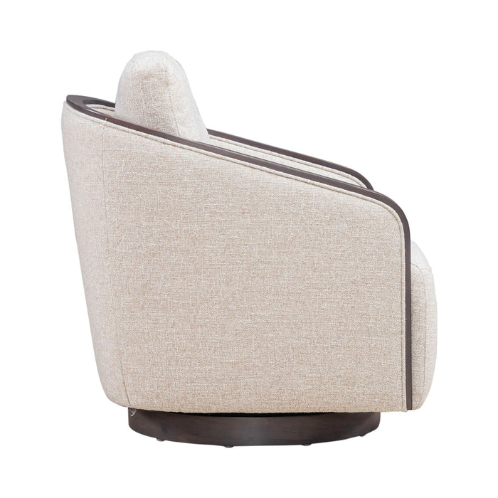 Nora Uph Swivel Accent Chair - Dark Brown
