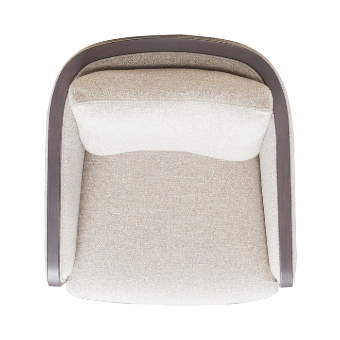 Nora Uph Swivel Accent Chair - Dark Brown
