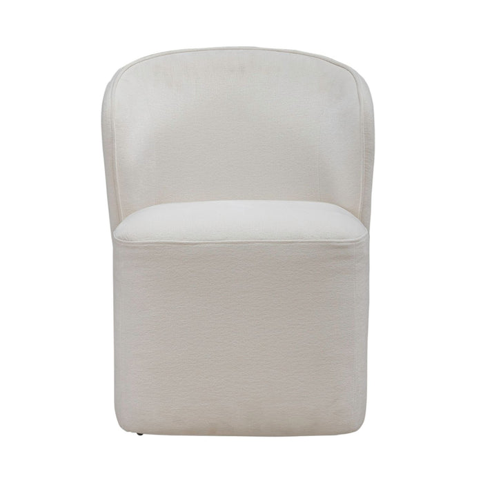 Accent Dining Accent Dining Chair w/ Casters - Ivory image