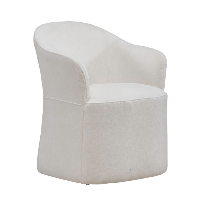 Accent Dining Accent Dining Chair w/ Casters - Ivory image