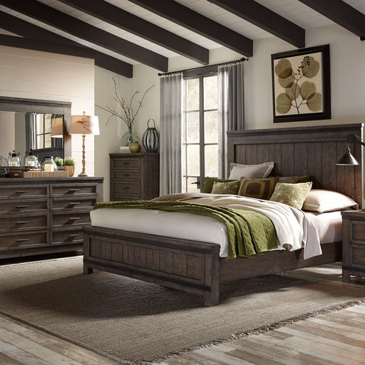Thornwood Hills King California Panel Bed, Dresser & Mirror, Chest image