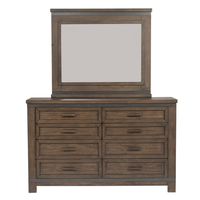 Thornwood Hills King Bookcase Bed, Dresser & Mirror