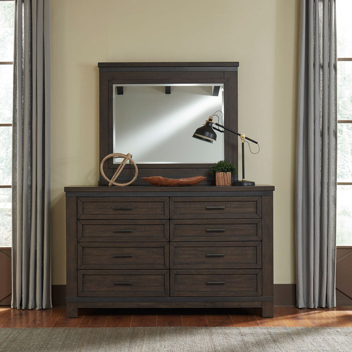 Thornwood Hills King Bookcase Bed, Dresser & Mirror, Chest