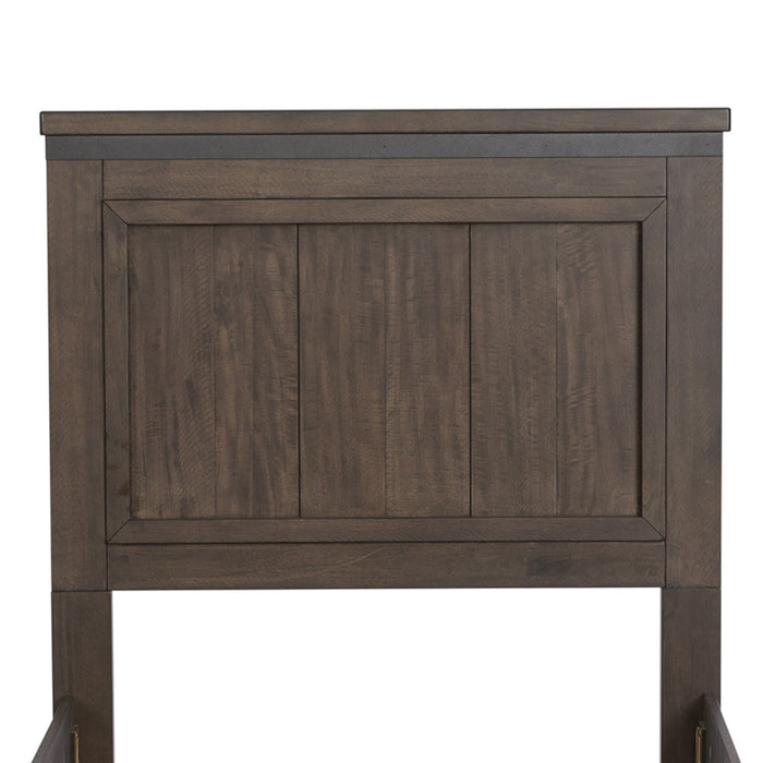 Thornwood Hills Twin Panel Bed in Rock Beaten Gray