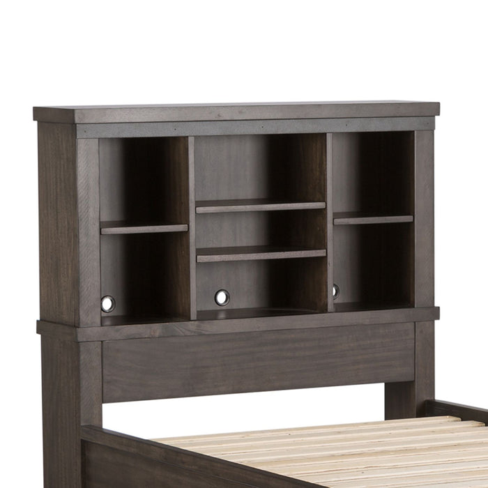 Thornwood Hills Twin Bookcase Bed in Rock Beaten Gray