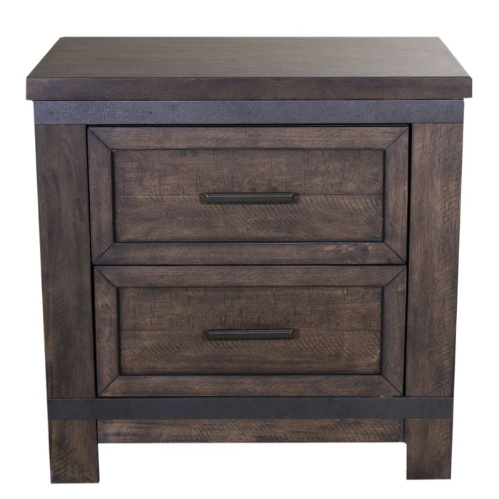 Thornwood Hills Nightstand in Rock Beaten Gray