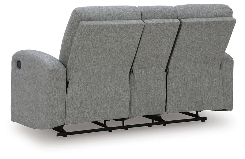 Gauntlet Reclining Loveseat with Console