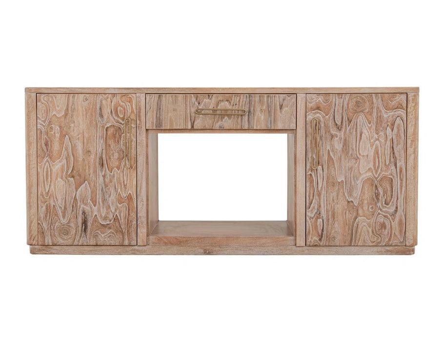 White Balam, Wall Unit with Electric Fireplace Insert