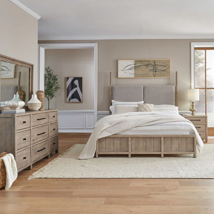 Proximity Place Queen Poster Bed, Dresser & Mirror, Night Stand image