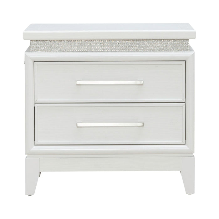 Reflections Nightstand w/ Lights and Charging Station image