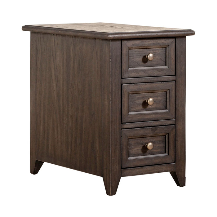 Mill Creek Chair Side Table in Peppercorn