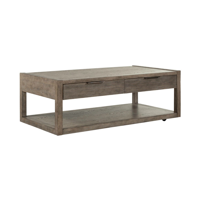 Bartlett Field Cocktail Table in Dusty Taupe