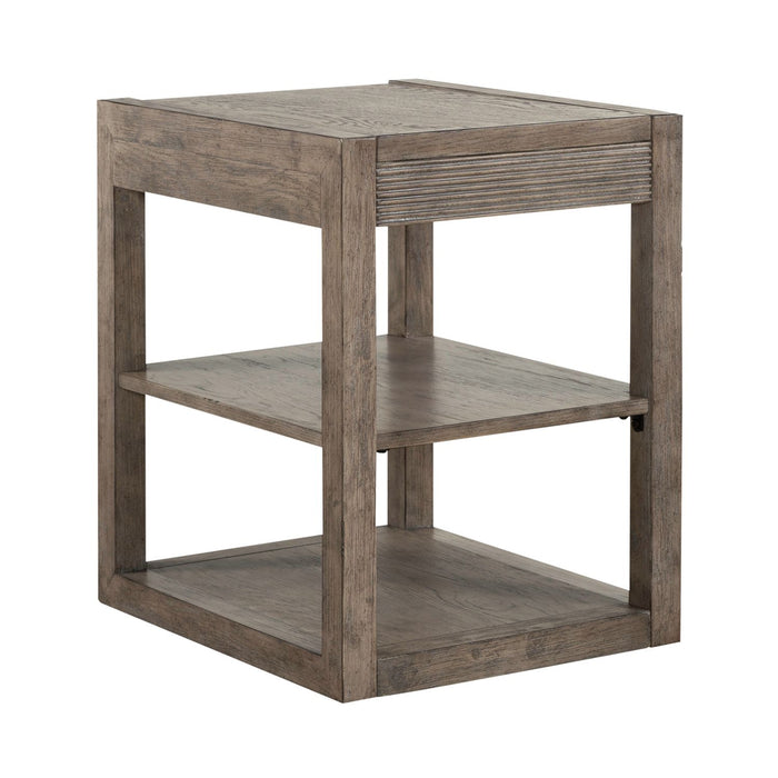 Bartlett Field Chairside Table in Dusty Taupe