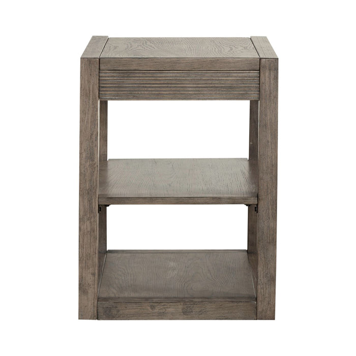 Bartlett Field Chairside Table in Dusty Taupe